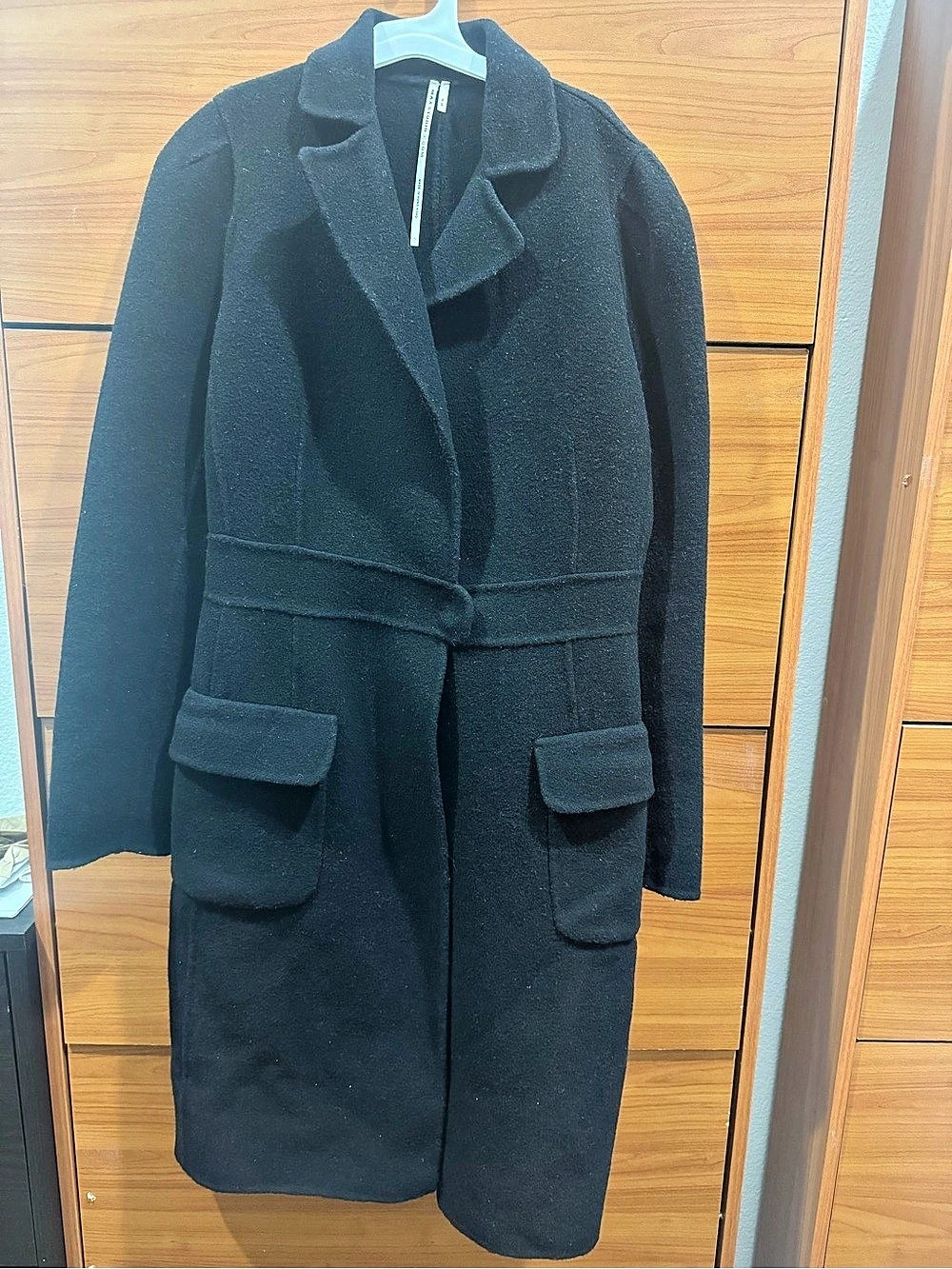 Max Studio Black Wool Blend Coat Size XS Like New